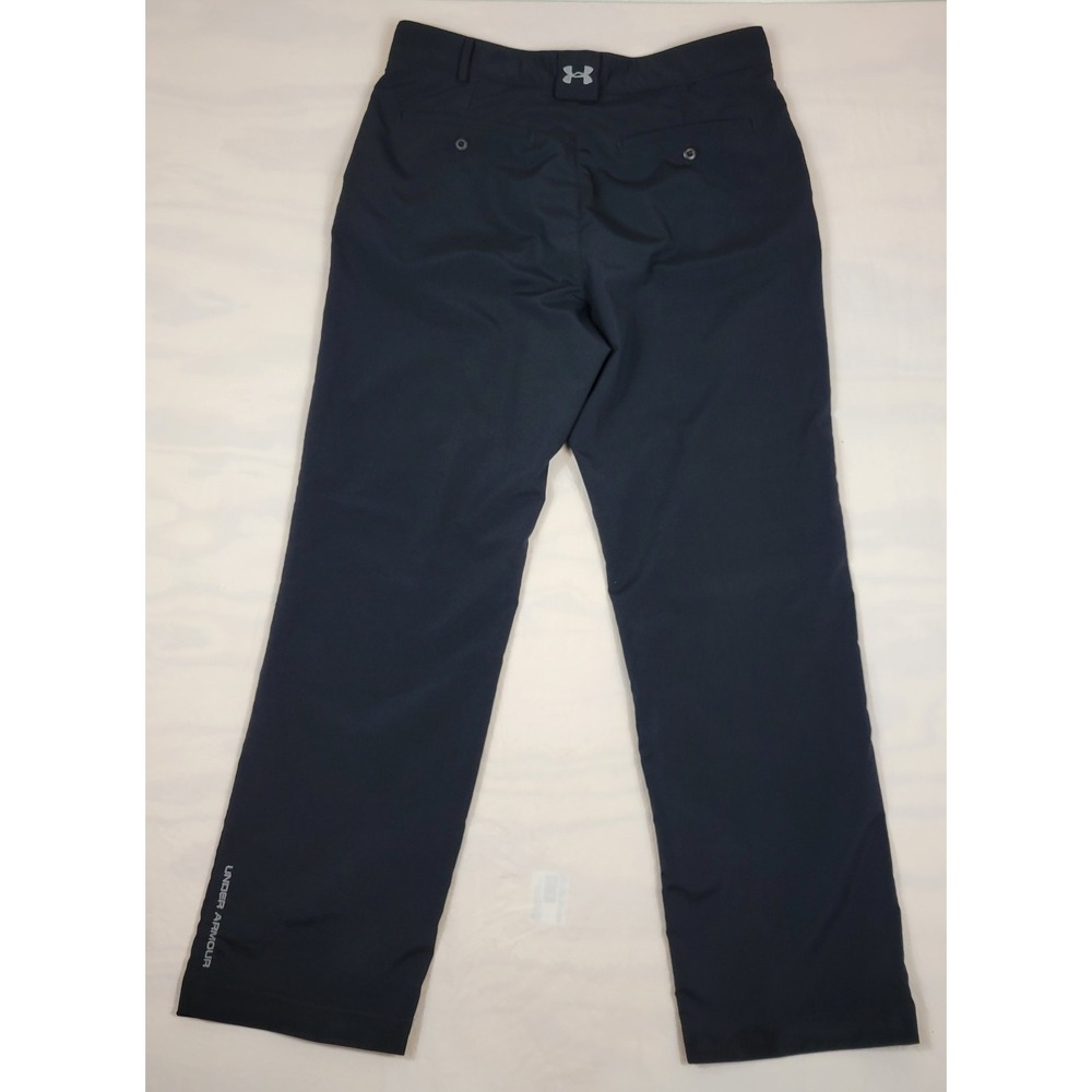 Under Armour Mens Black Golf Pants 34x32 Performance Straight Leg 208603 - Picture 4 of 9